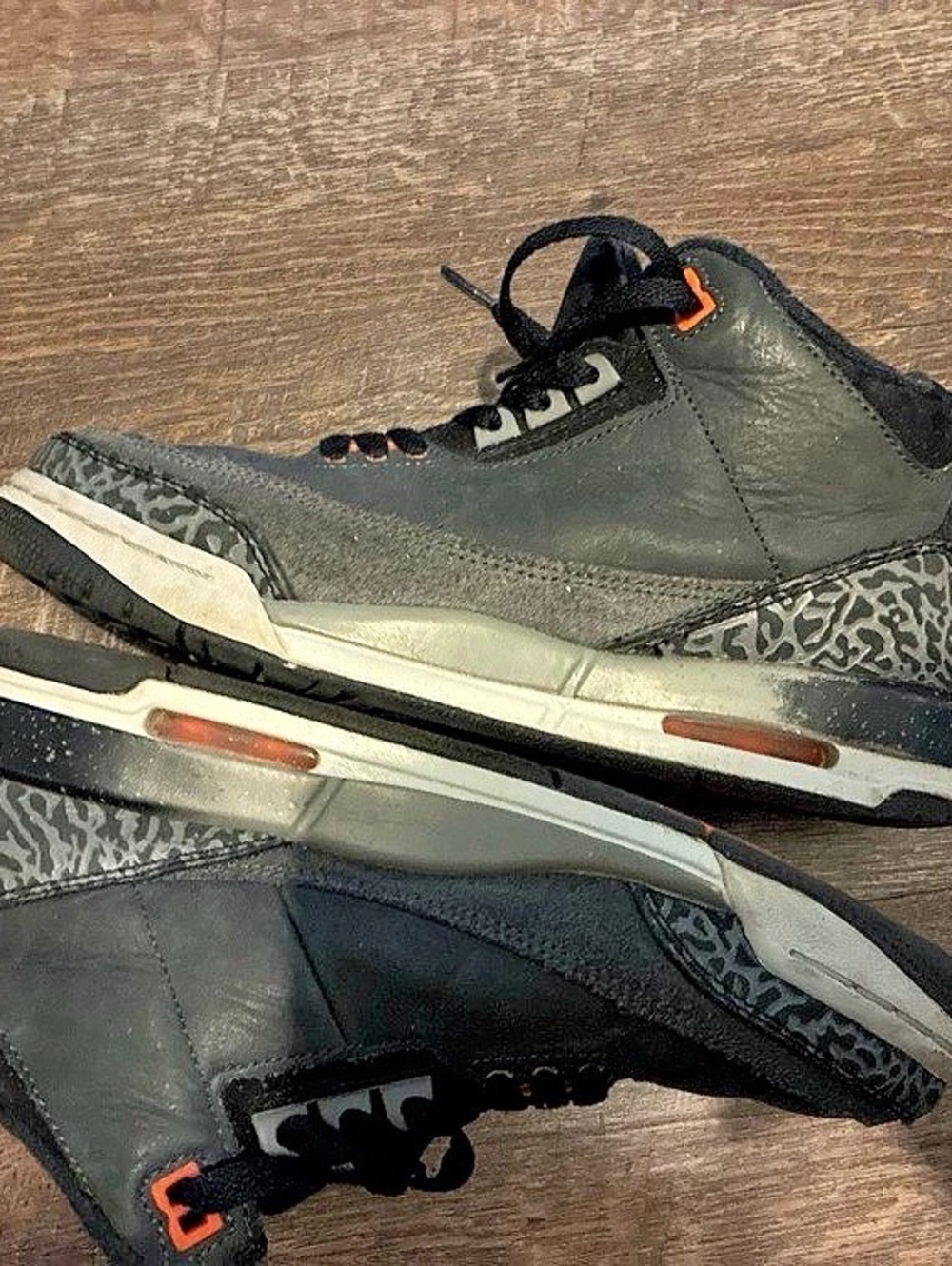 Jordan Air Jordan 3 Retro "Fear" Black & Gray Sneakers